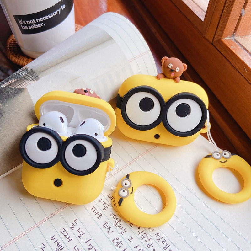 2022 Casing Soft Case Silikon Motif Minions Untuk Airpods 1 / 2 / Pro