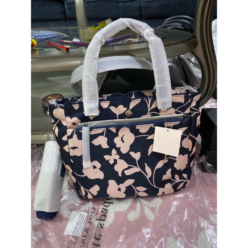 TAS KATE SPADE JOE QUILTED NYLON FLORAL