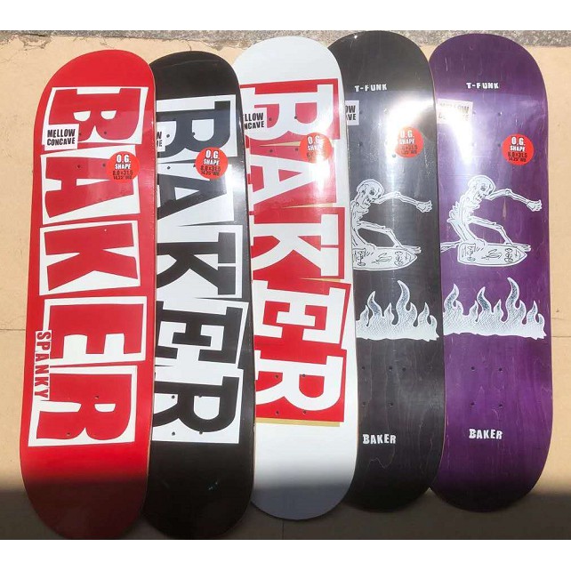 American Baker double KICK TAIL skateboard Impor Papan Permukaan Film Dewasa Profesional stunt board Papan Aksi Majelis Roda Empat 8.0