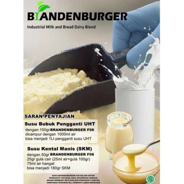 Susu bubuk Full cream Brandenburger F04 250gram