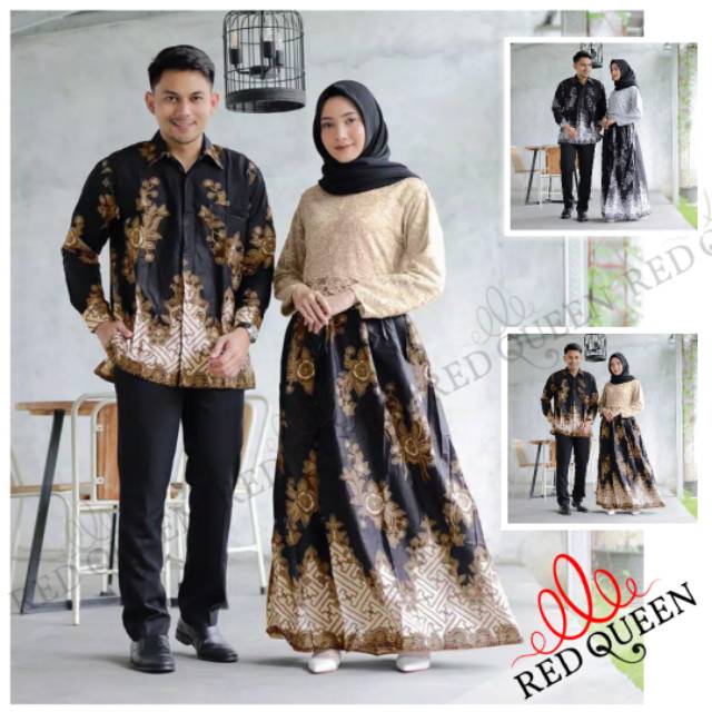 Baju Couple Anggun Murah Bagus Baju Couple Muslim Kebaya Pesta Red Queen Butik Rq028 Shopee Indonesia