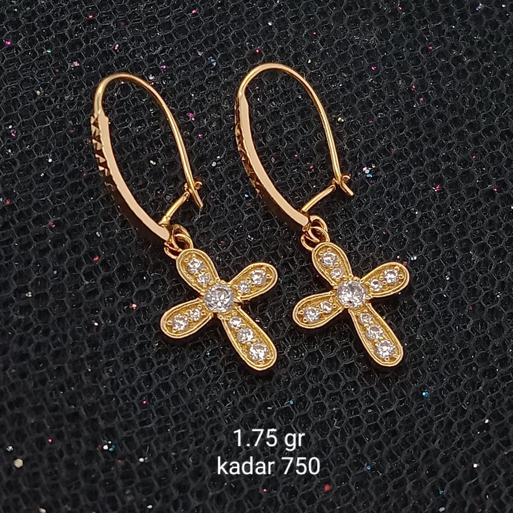 Anting Emas 17K - 1.75 gr Kadar 750 - 550