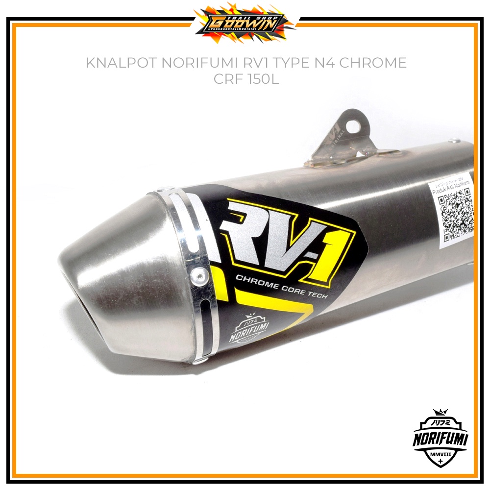 Knalpot Kenalpot Muffler Original Norifumi RV1 N4 Shorty T3 KLX 150 BIGFOOTF DTRACKER New CRF 150 L CRF 150L