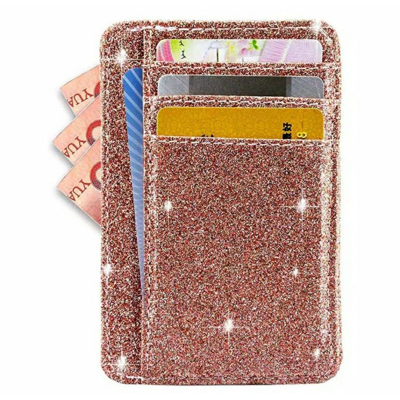 CARD HOLDER GLITTER SLIM WALLET MURAH DOMPET