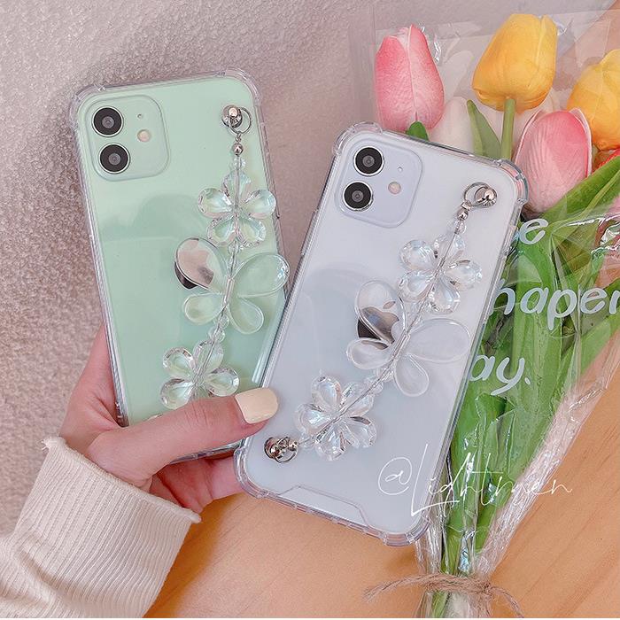 Soft Case Pelindung Transparan Motif Butterfly Love Untuk IPhone 14 6 S 7 8 SE 2020 7P 8Plus X XS XR 11 12 13 Mini Pro Max