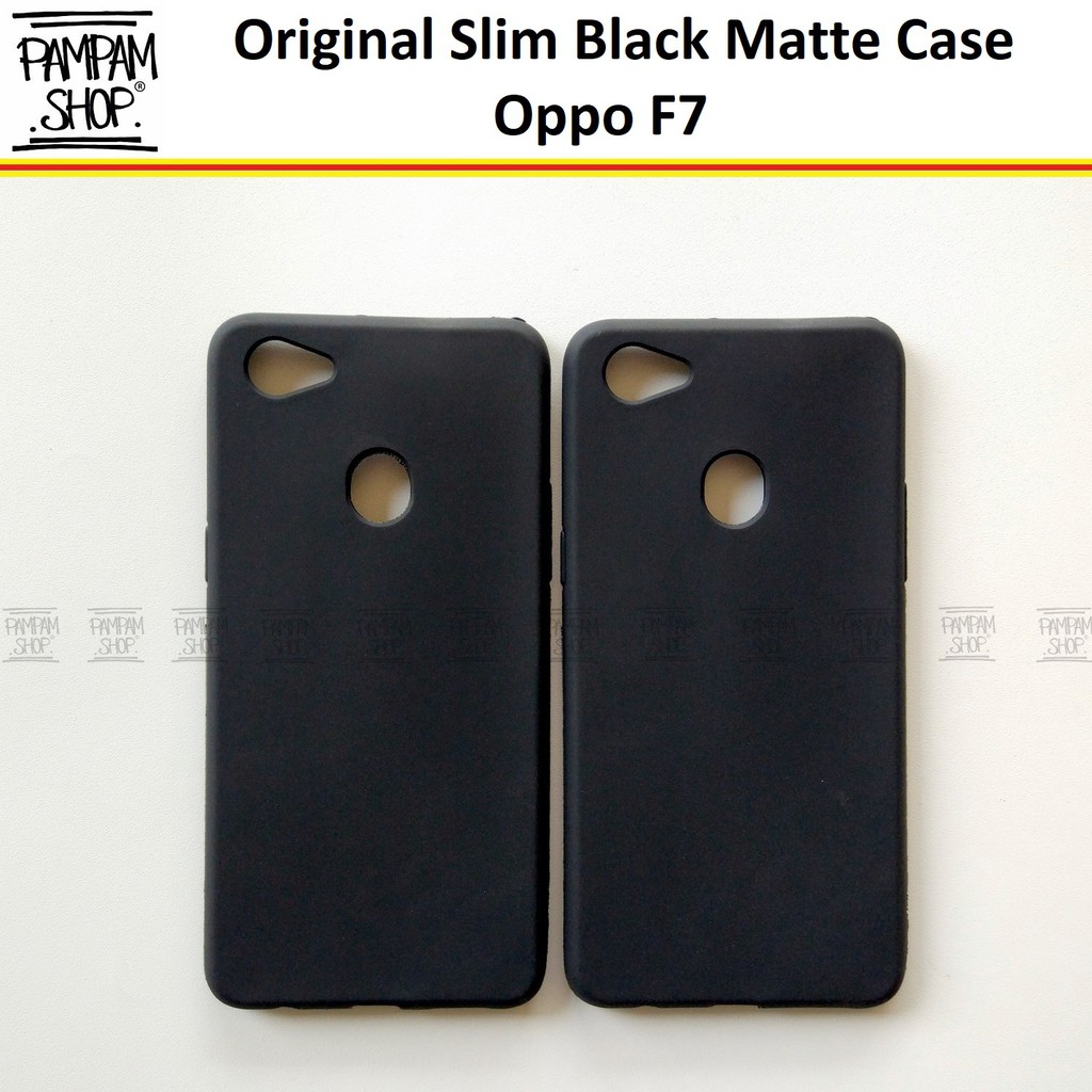 Soft Case Slim Black Matte Oppo F7 Ultrathin Ultra Thin Silikon Hitam Casing Blackmatte Softcase