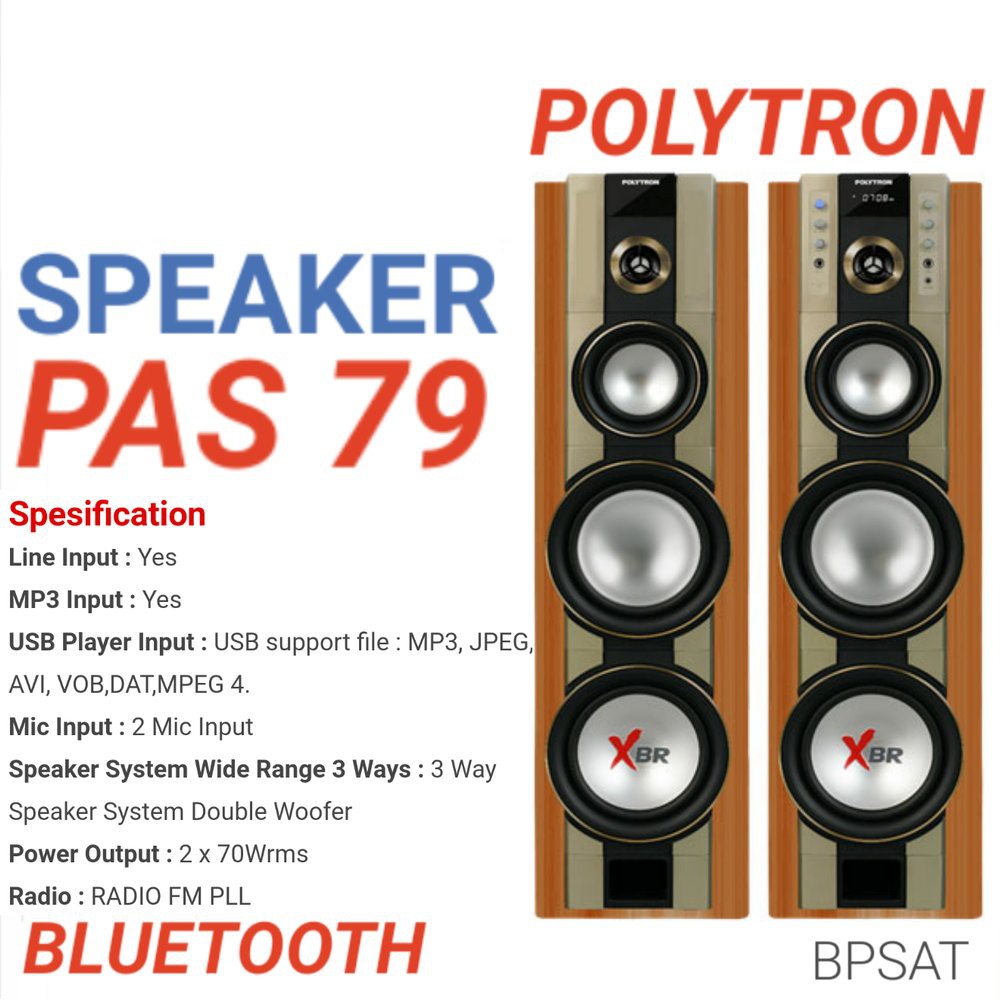 SPEAKER AKTIF POLYTRON PAS-79 USB BLUETOOTH