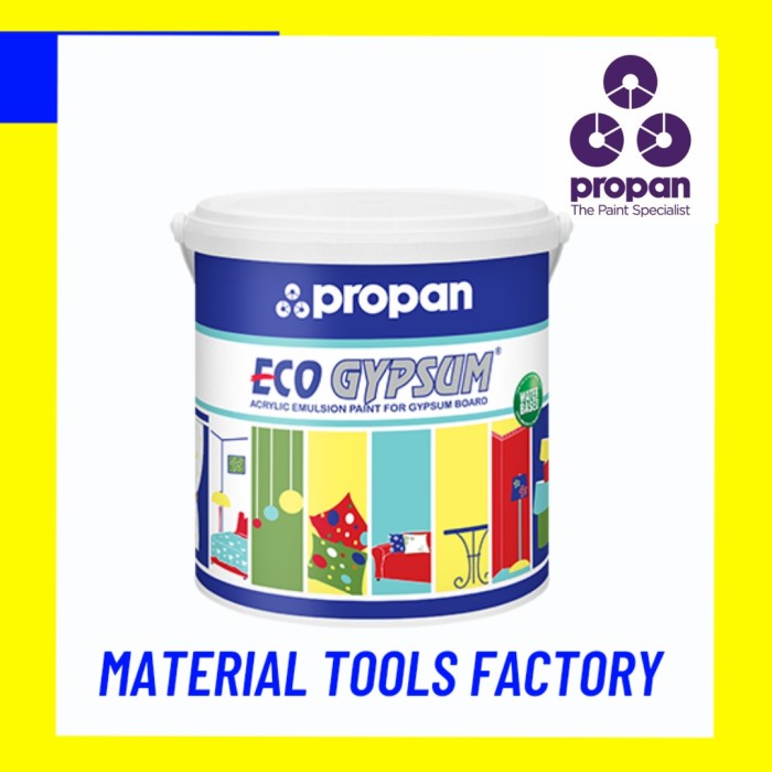 Cat Propan Eco Gypsum 5 kg PUTIH - Cat Gipsum - Cat Gypsum