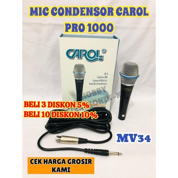 MIC CONDENSOR CAROL PRO 1000