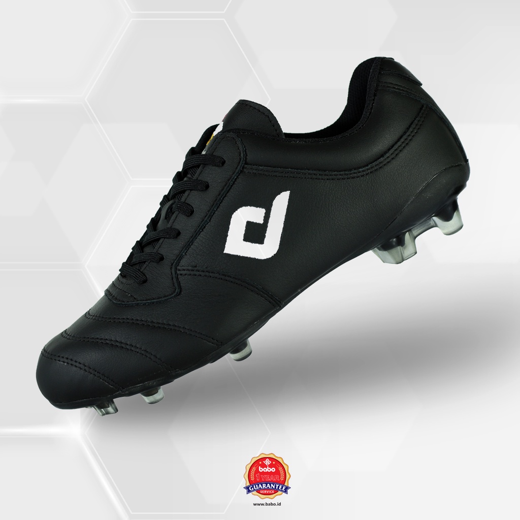 Bisa COD! Sepatu Bola Babo Serenity R1 Black Original Brand Lokal Indonesia | Sepatu Bola Kulit Asli