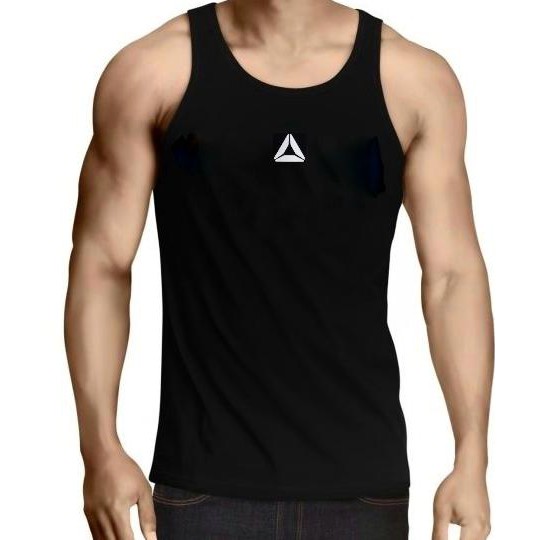 Kaos Singlet Gym Fitness Reebok Baju Training Pria