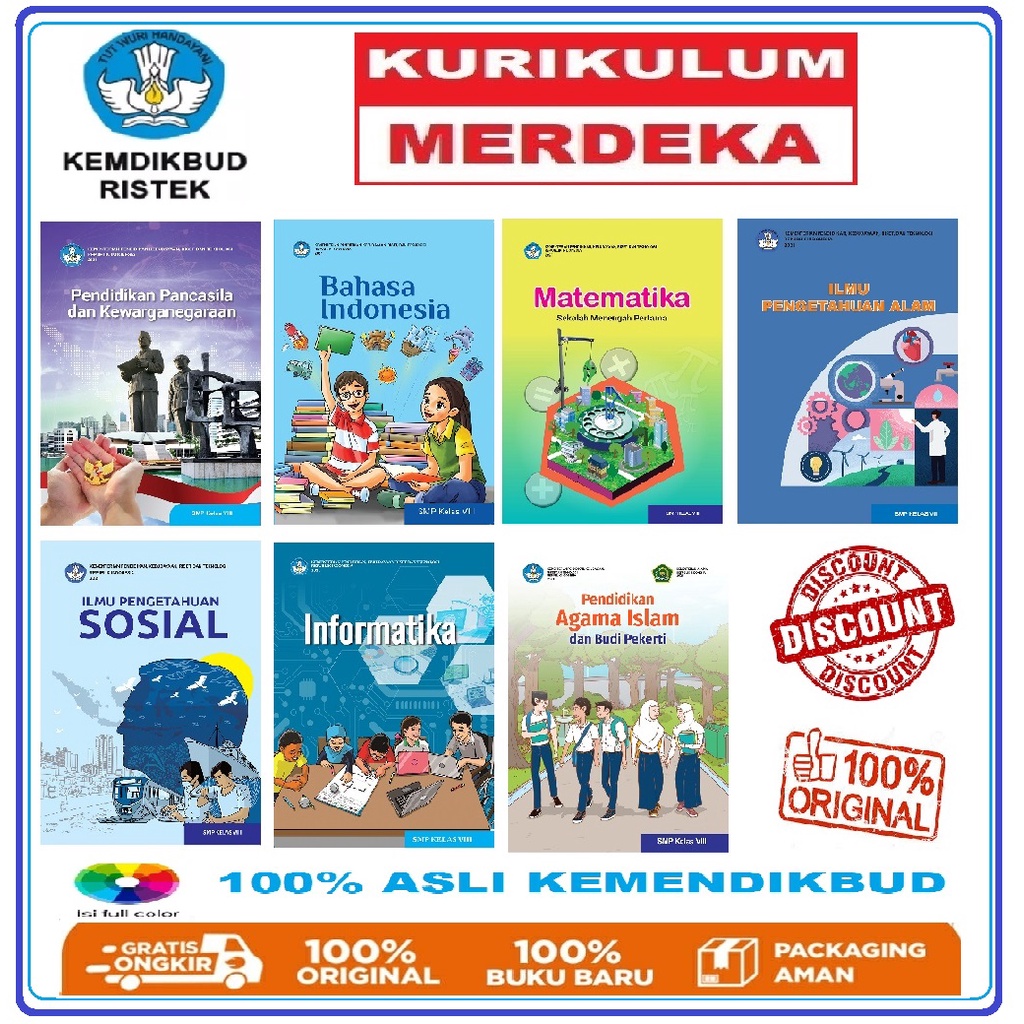 Jual Diskon BUKU SISWA SMP / MTS Kelas 8 Kurikulum Merdeka | Shopee ...