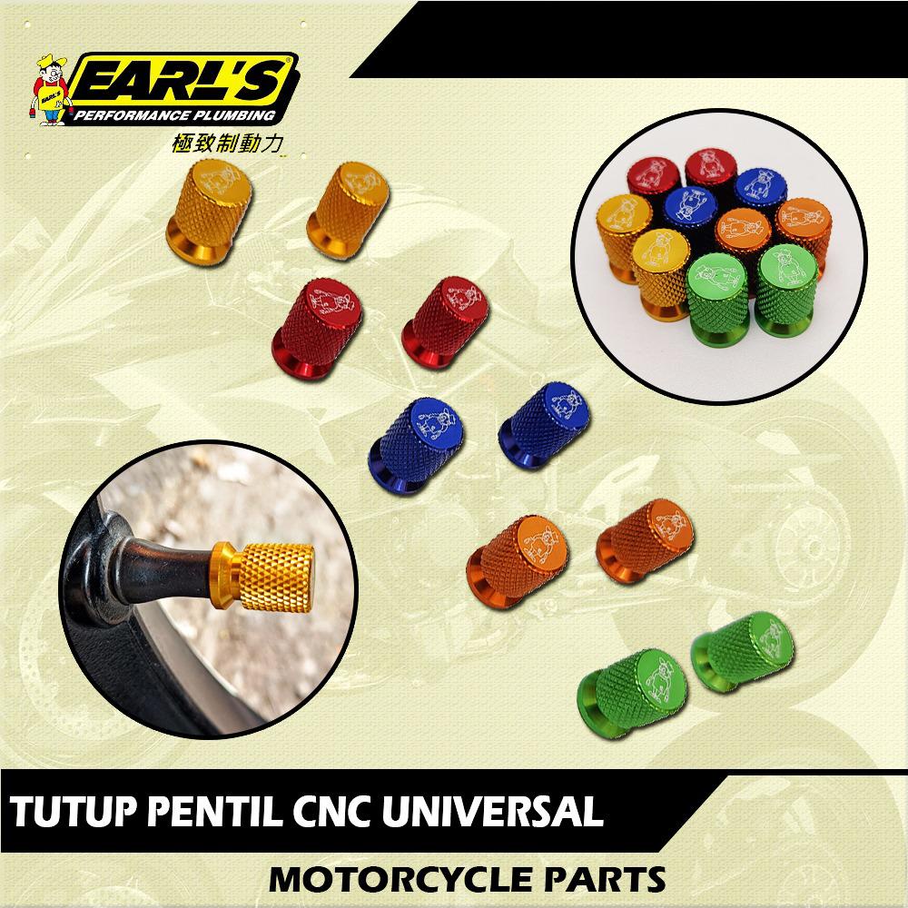 TUTUP PENTIL SISIK EARLES  VARIASI  WARNA  FULL CNC  UNIVERSAL MOTOR