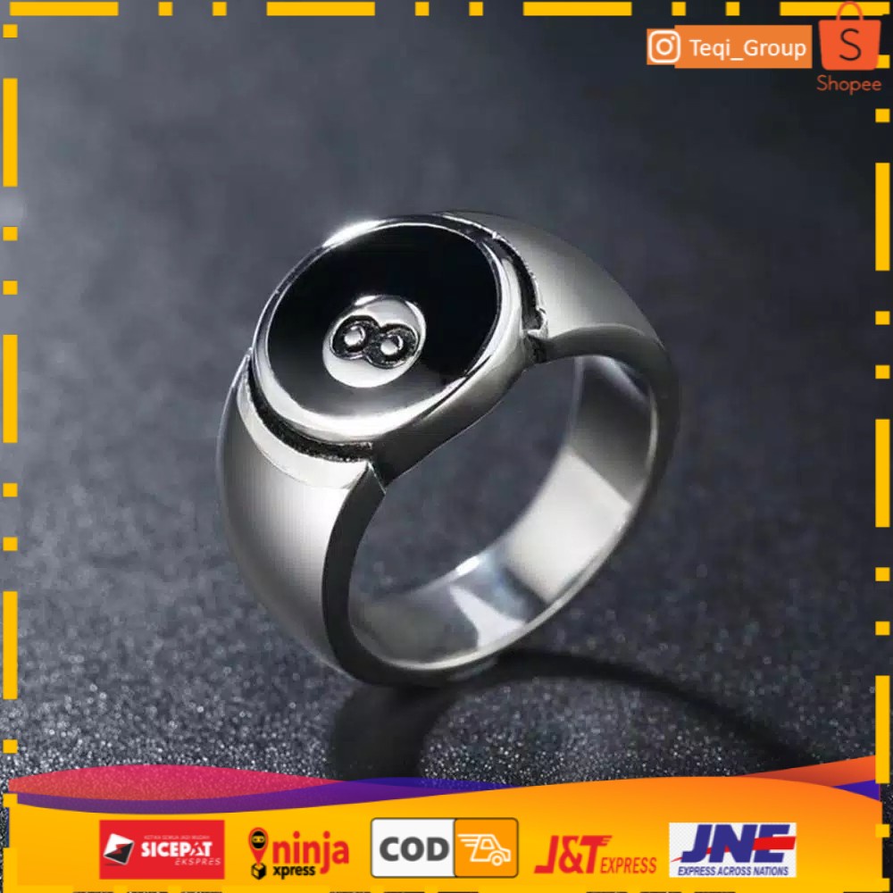 CINCIN BATU HITAM RING SILVER