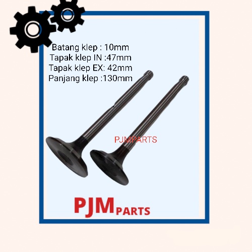 Valve Klep Mesin S1115 ZS1115 Dongfeng 24Pk Tianli 10mm