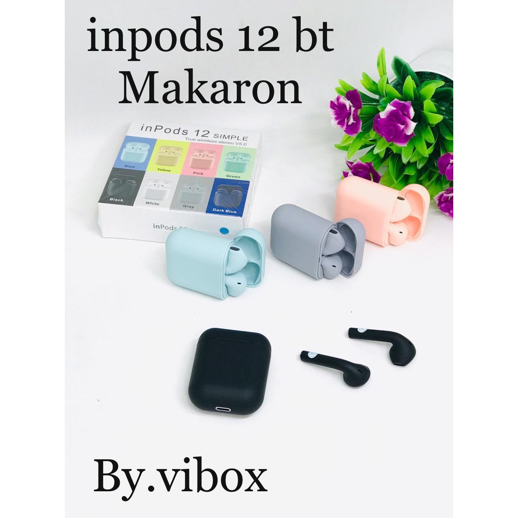 Inpods i12 Pro bluetooth wireless inpods i12 original Macaron Earphone Android IOS Bluetooth