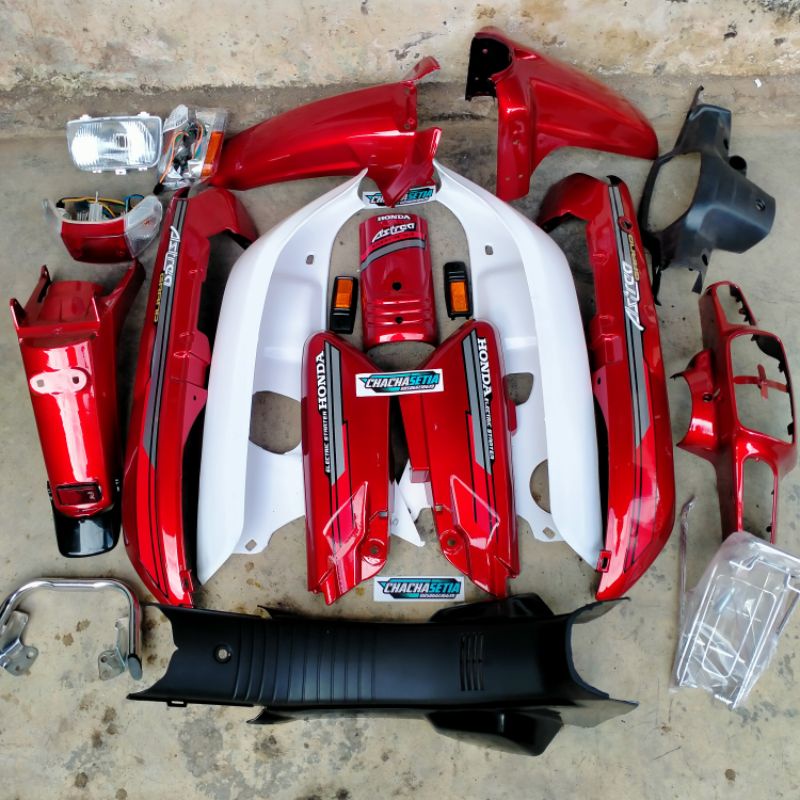 Full Bodi Body Set Honda Astrea grand bulus 91-92 warna merah