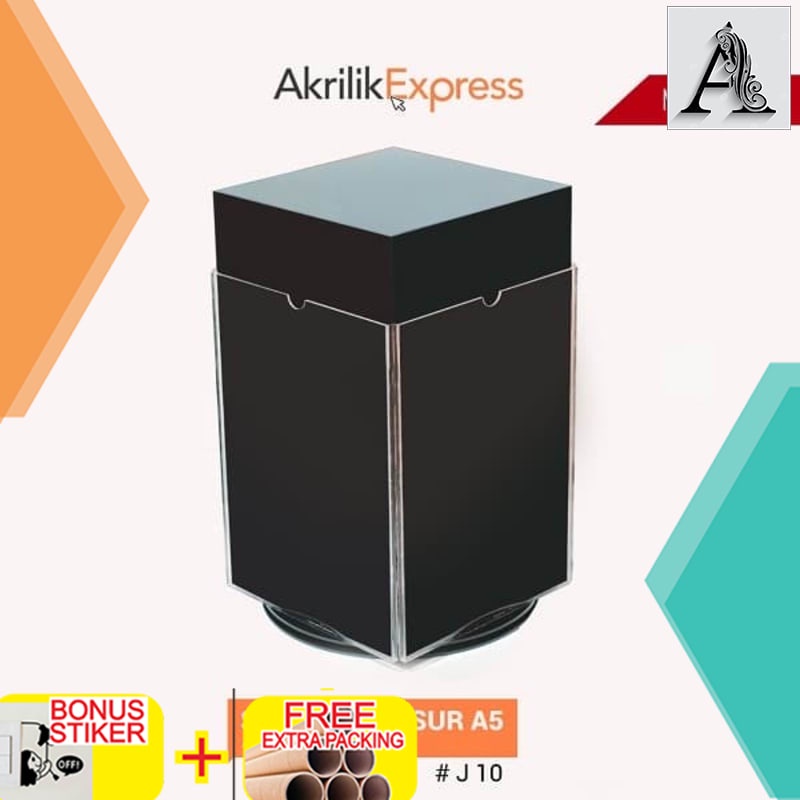 

Grosir Tempat brosur / Display brosur akrilik / Display brosur putar
