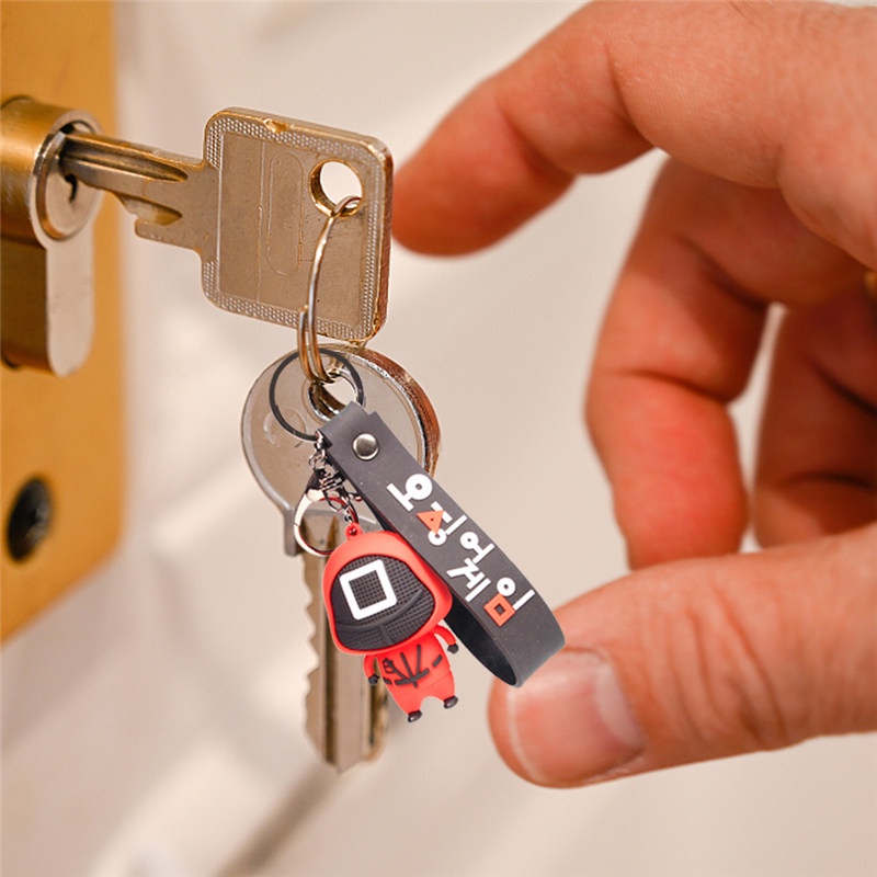 Tk Gantungan Kunci Bentuk Cumi-Cumi Bahan Pvc