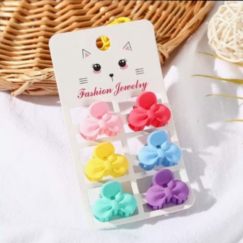 [6pcs] Jedai Doff Mini Set 2cm isi 6pcs Jepit Rambut Poni Jepitan Rambut Baby Mini Hair Claw Clips / Jepitan Poni