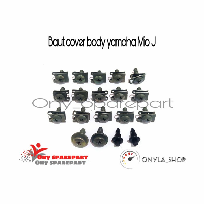 Baut set body yamaha mio J baut cover body mio j