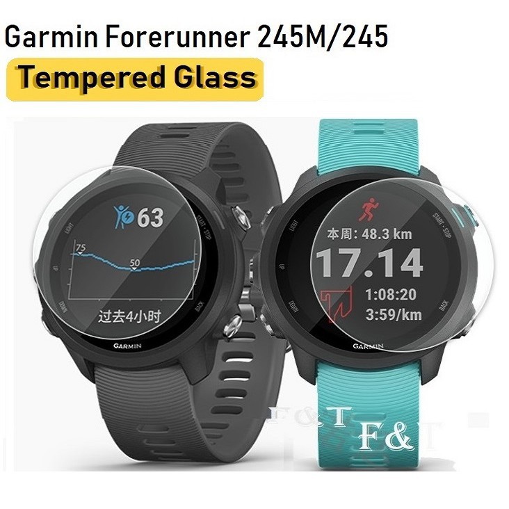 Pelindung Layar Tempered Glass Smartwatch Garmin Forerunner 245/245m