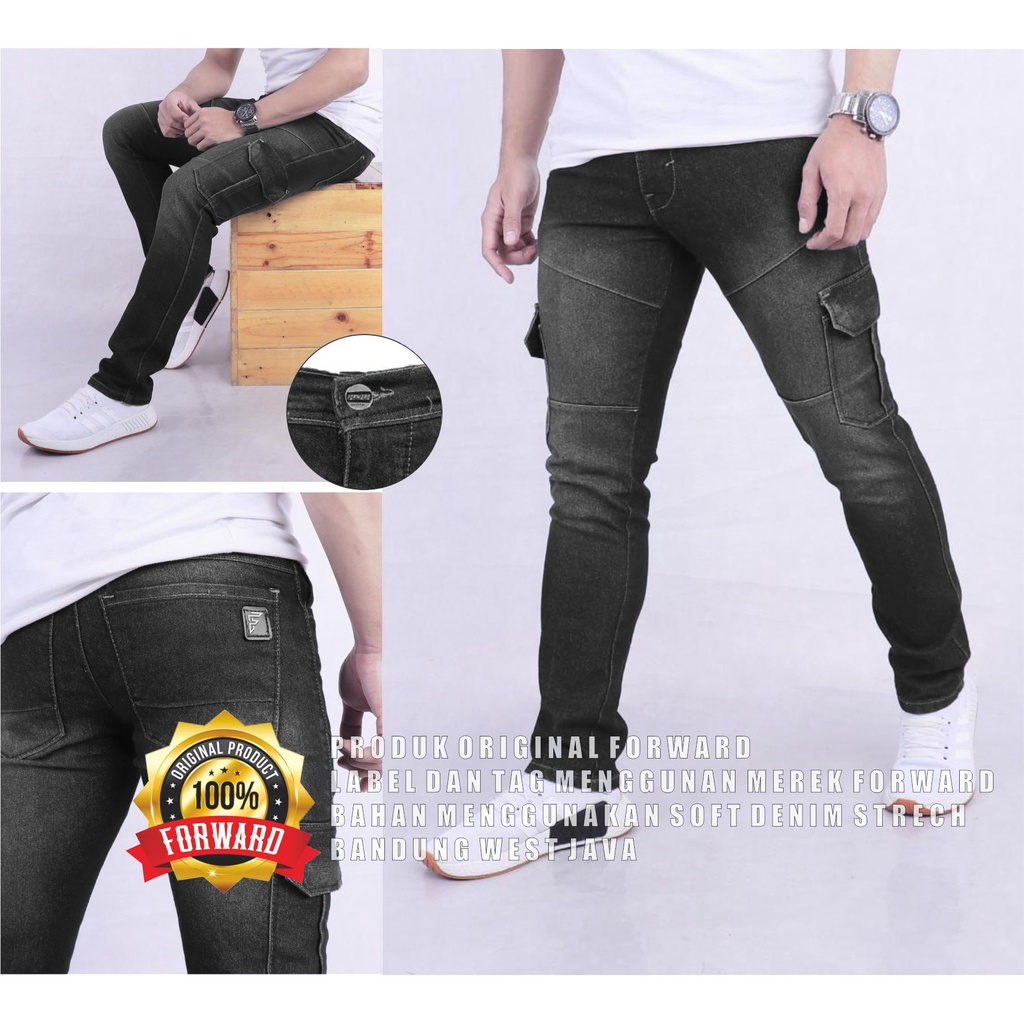 Celana Joger Jogger Pria Denim Jeans Forward-Cod