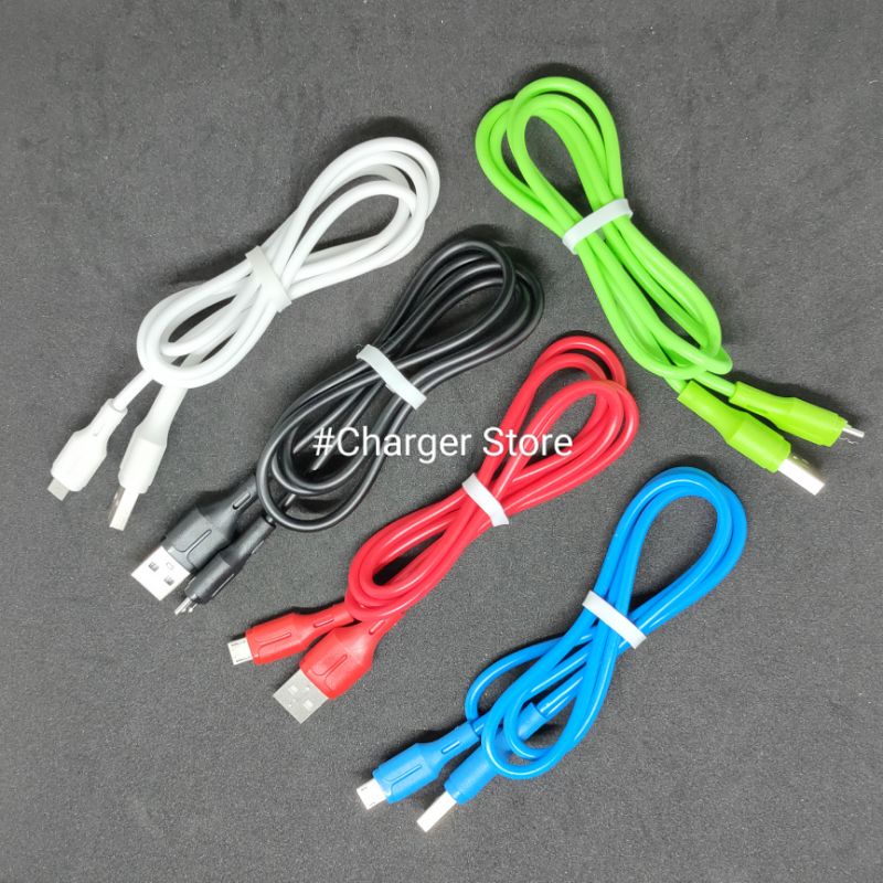 Kabel Data Bulat Warna Warni Micro USB 100Cm Murah Kualitas Bagus