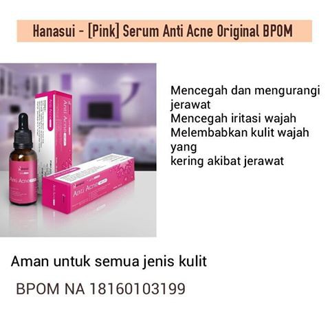 Serum Anti Acne Hanasui / Hanasui Acne Pink