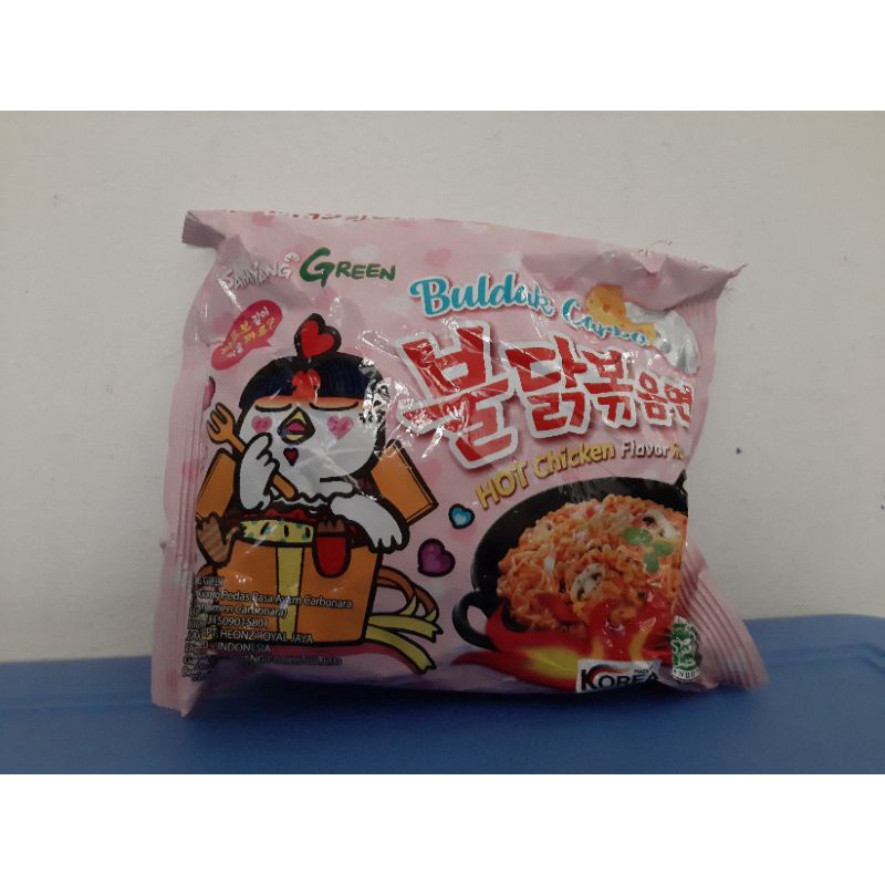 Jual Samyang Buldak Hot Chicken Ramen Carbonara Mie Korea 130 Gr Realpict Indonesiashopee Indonesia 7448