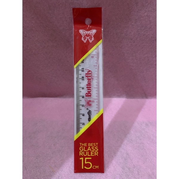 

Penggaris Butterfly 15cm / Garisan Acrylic / Ruler