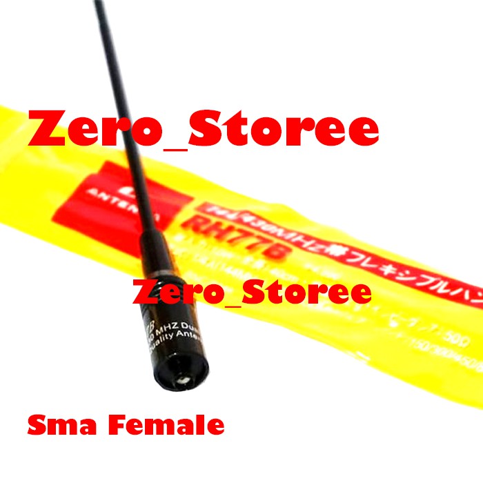 D Antenna RH77B Antena HT Baofeng DualBand SMA Female pecut lidi panjang RH77 VHF UHF 3288 3288S RH 77B RH-77B RH77 ANTENNA Dual Band Diamond Nagoya