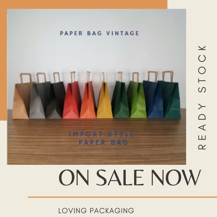 

TERLARIS PAPERBAG CRAFT / KANTONG BINGKISAN WARNA POLOS - Abu-abu