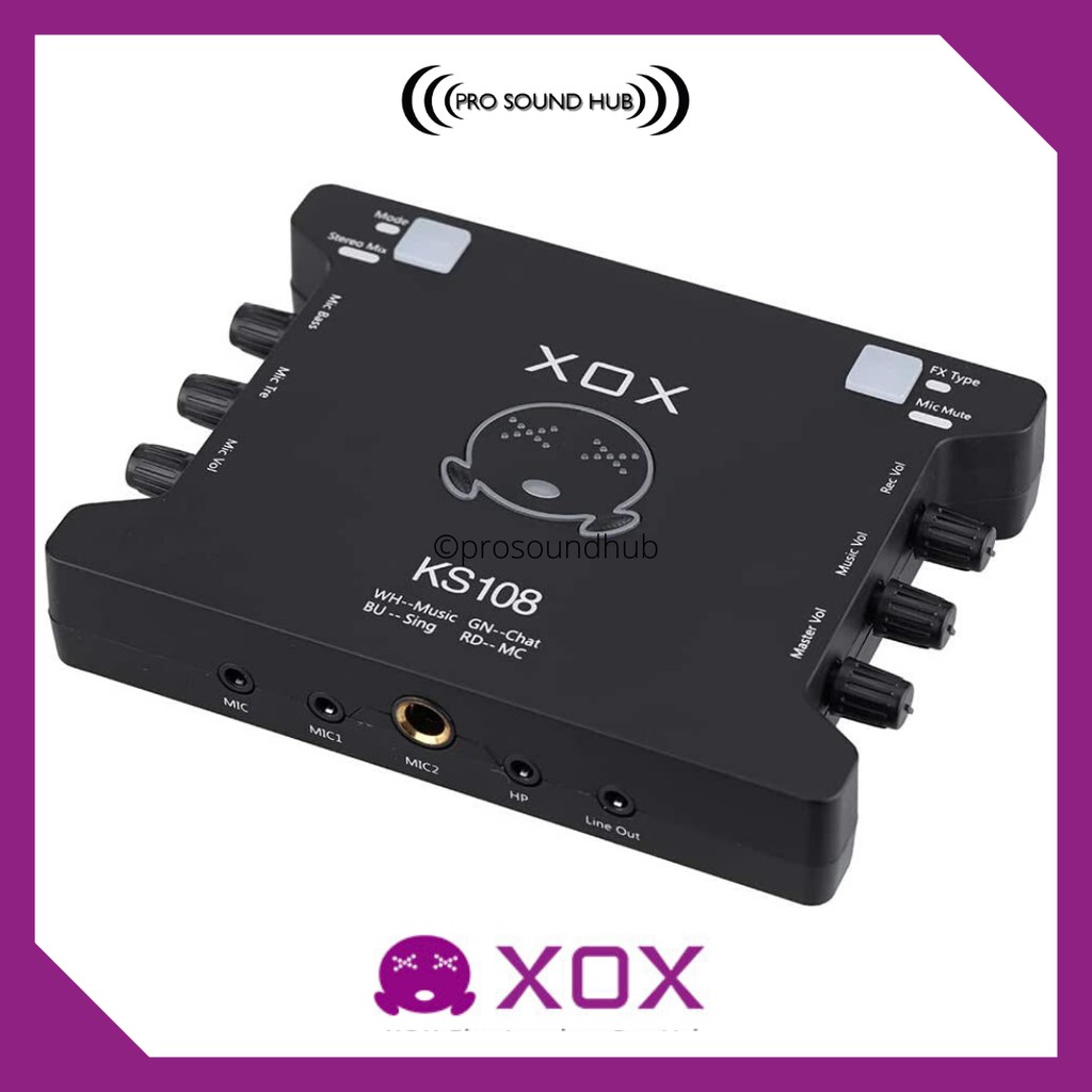 XOX KS108 KS 108 KS-108 USB Smartphone Audio Interface