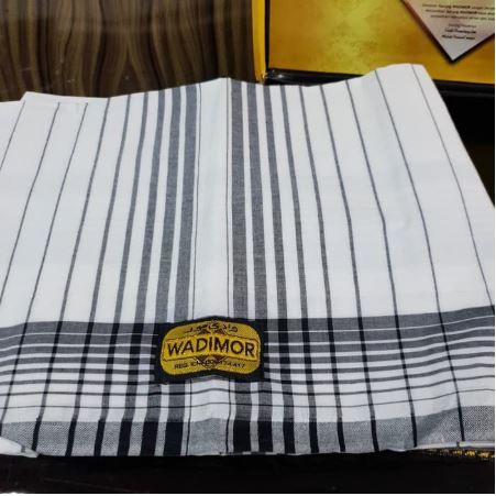 Sarung WADIMOR Hitam Putih Polos Tumpal Garis Salur Kain Tenun Sholat Shalat Pesantren Santri Muslim Dewasa Pria Laki Remaja Jumbo Motif Warna Seragam Kembaran Harga Grosir Kodi Bahan Halus Lembut Dan Adem Peralatan Seperangkat Alat Untuk Peci Baju Koko