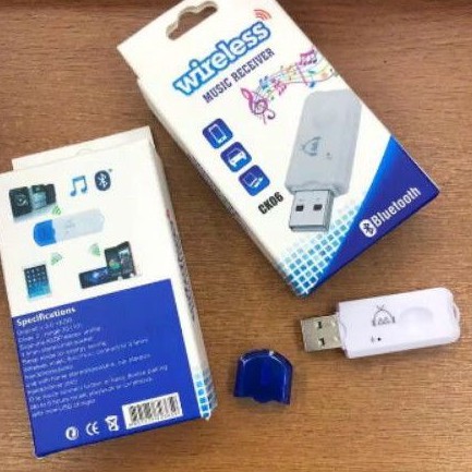 Bluetooth Receiver USB CK-06 Tanpa Kabel Aux