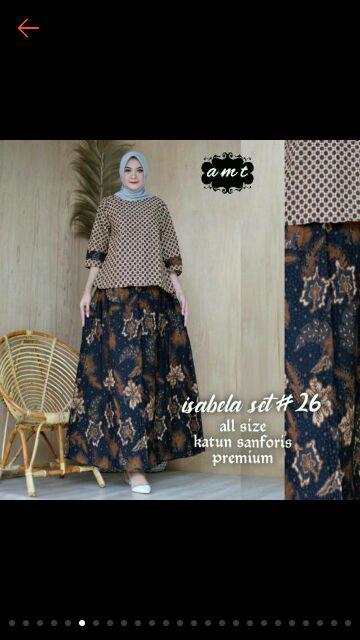 Setelan Batik Exlusive Catton Sanforis, Ori Batik Solo