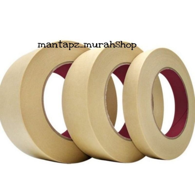 

LAKBAN KERTAS / MASKING TAPE UKURAN 2,5CM (/PCS)