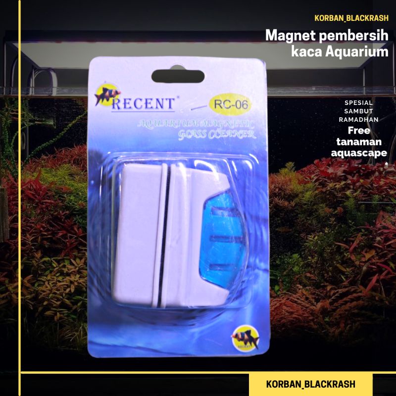 Magnet pembersih kaca aquarium Recent Rc 06