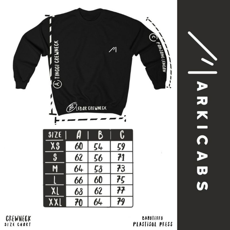 MARKICABS [Irtysh - Hitam] Crewneck