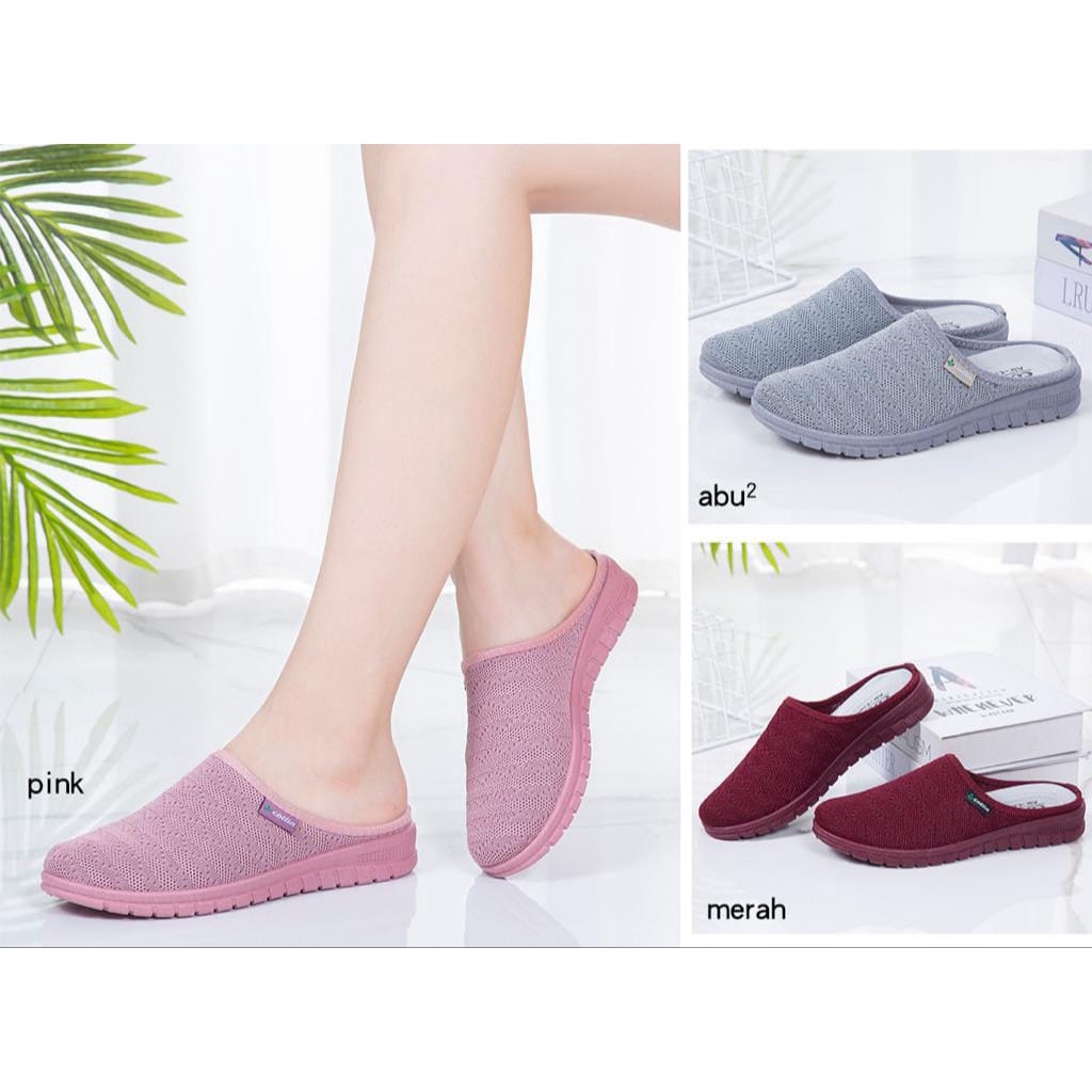 Sepatu Sandal Bustong Wanita Merk Collin original brand Rajut import TX61-W 37/41