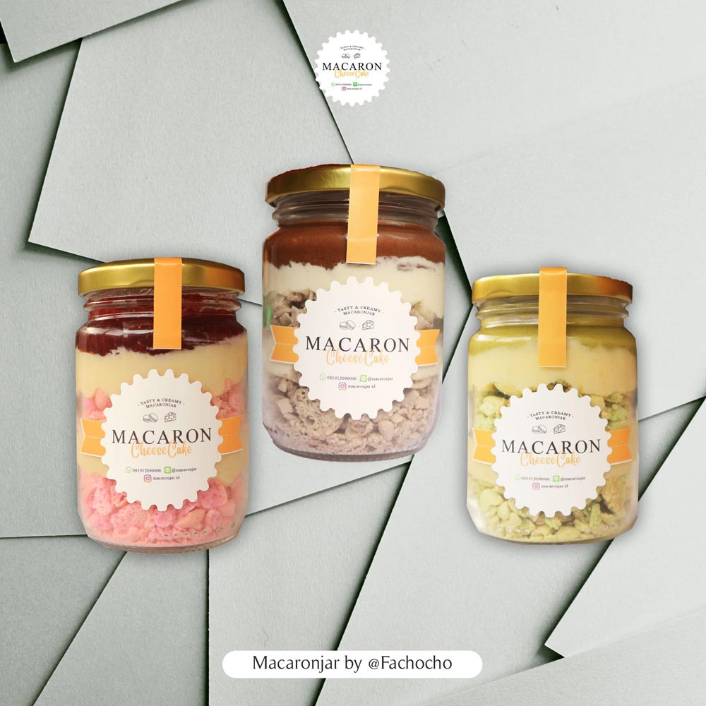 

Macaron jar Cheesecake Paket All Varian