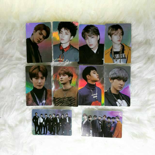 Exo hologram photocard sticker (sharing - ready stock)
