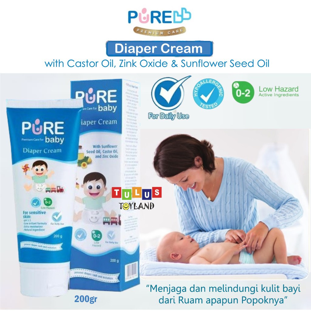 PURE bb DIAPER CREAM baby PureBB krim ruam popok bayi kulit kemerahan