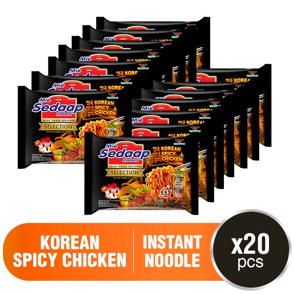 

Sedaap Mie Instan Korean Spicy Chicken 88 gr x 20 pcs
