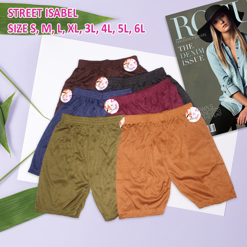 BEE - Celana Short Street Hot Pant Mini Pop Pant Daleman Wanita Size Jumbo Isabel