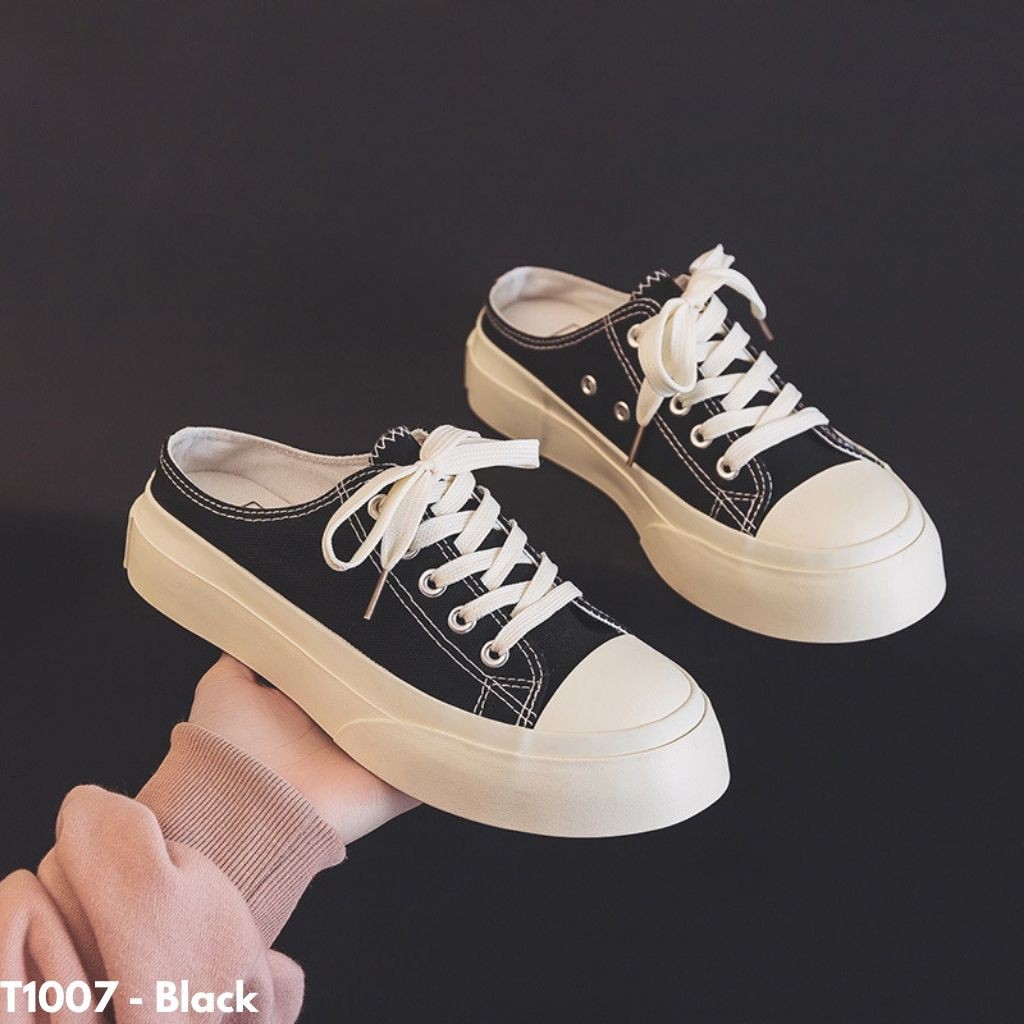 SEPATU SNEAKERS TALI SELOP HIGHSOLE IMPORT BATAM NYAMAN ANTI SLIP T1007