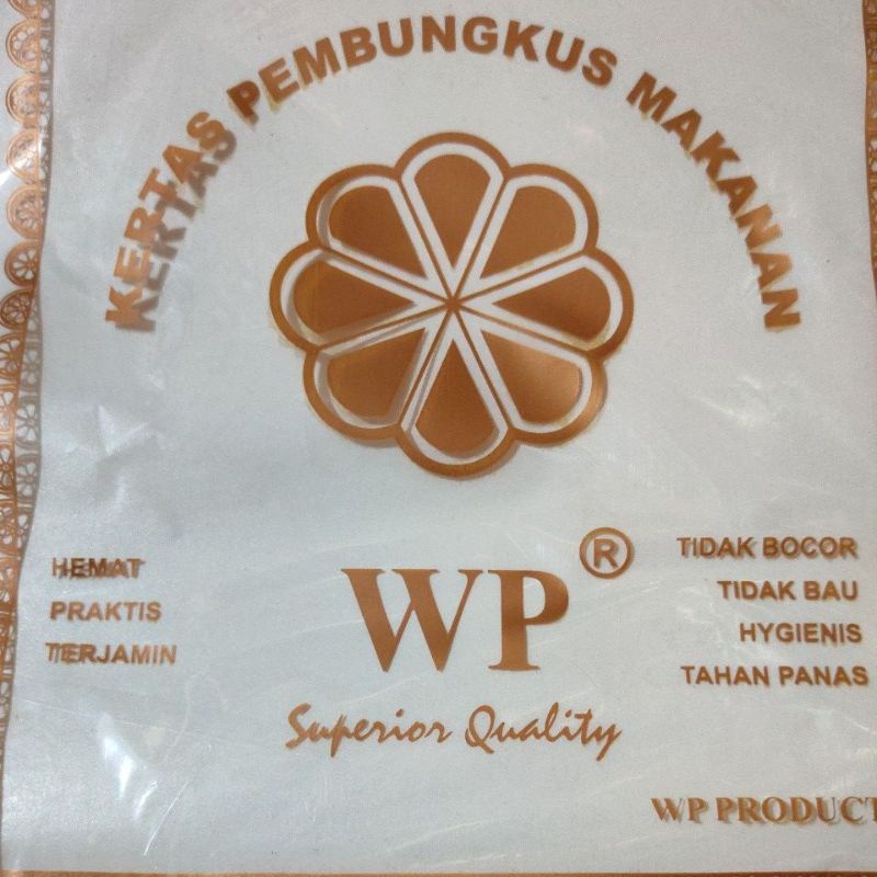 

KERTAS PEMBUNGKUS MAKANAN ANTI LENGKET ISI 100 LEMBAR