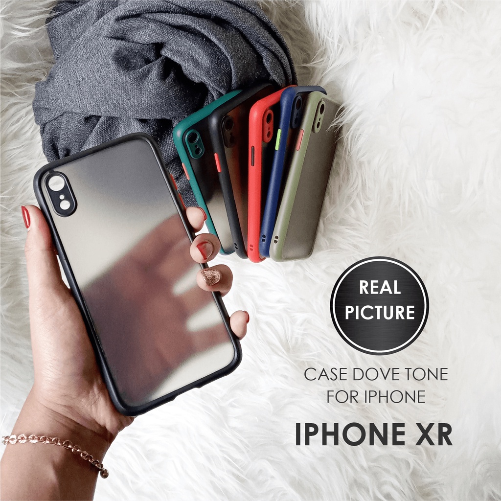 Case HP IPHONE XR softcase dove matte plus pelindung camera