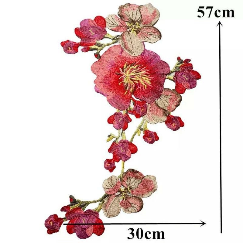 Applique Large Flower Embroidery Sewing Lace